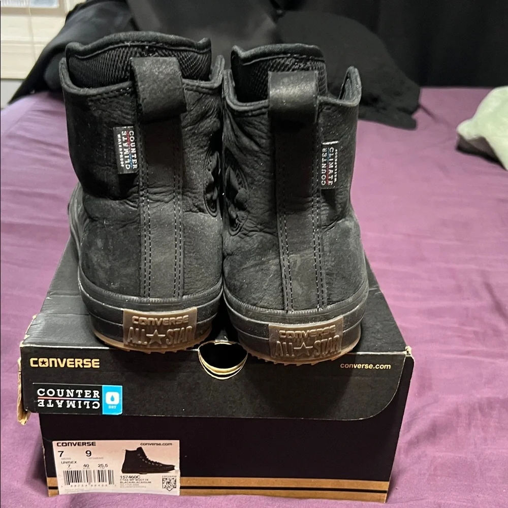 Converse Black High-Top Canvas Sneakers - Picture 4 of 4